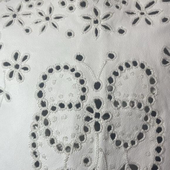 Ralph Lauren Collection Leather Corset Eyelet Crop Top Cami Vintage 2000 Runway - Picture 9 of 16